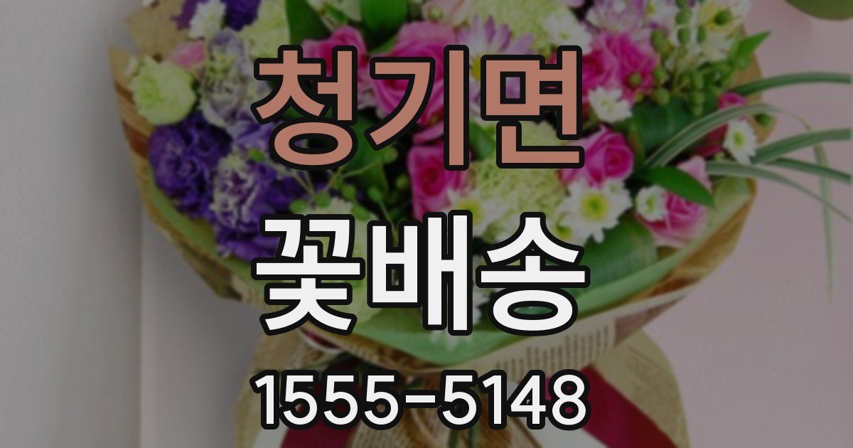 청기면 꽃배송