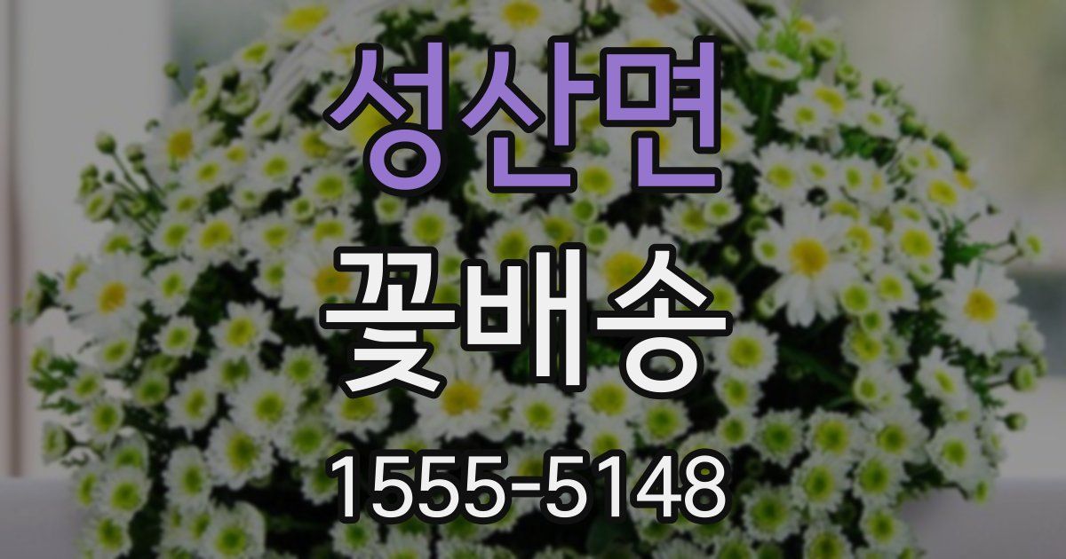 성산면 꽃배송
