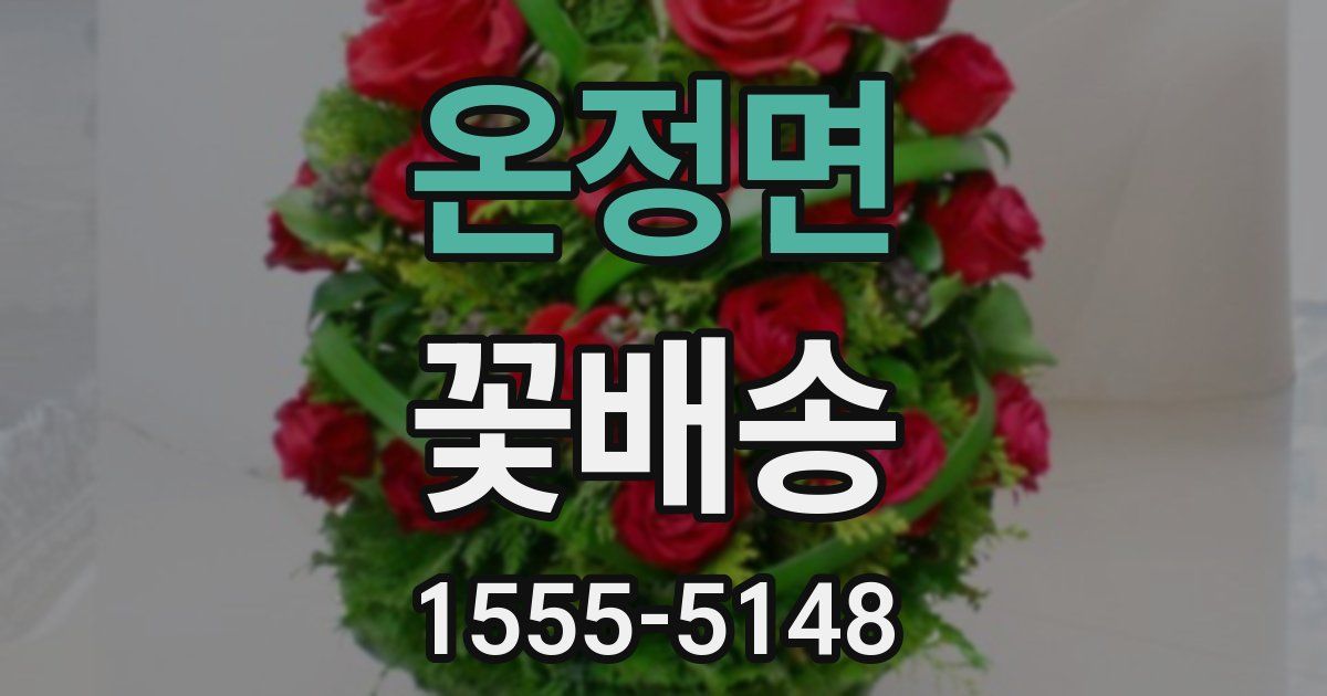 온정면 꽃배송