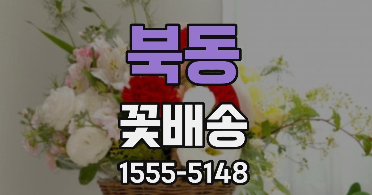 북동 꽃배송