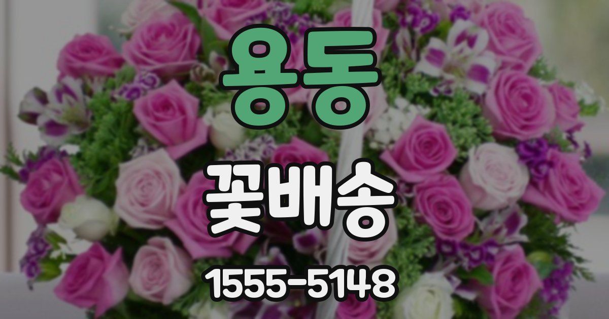 용동 꽃배송