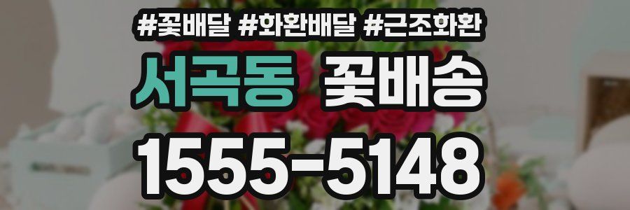 서곡동 꽃배송