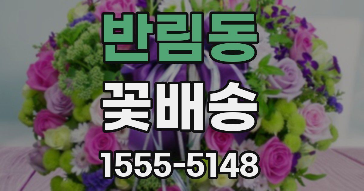 반림동 꽃배송