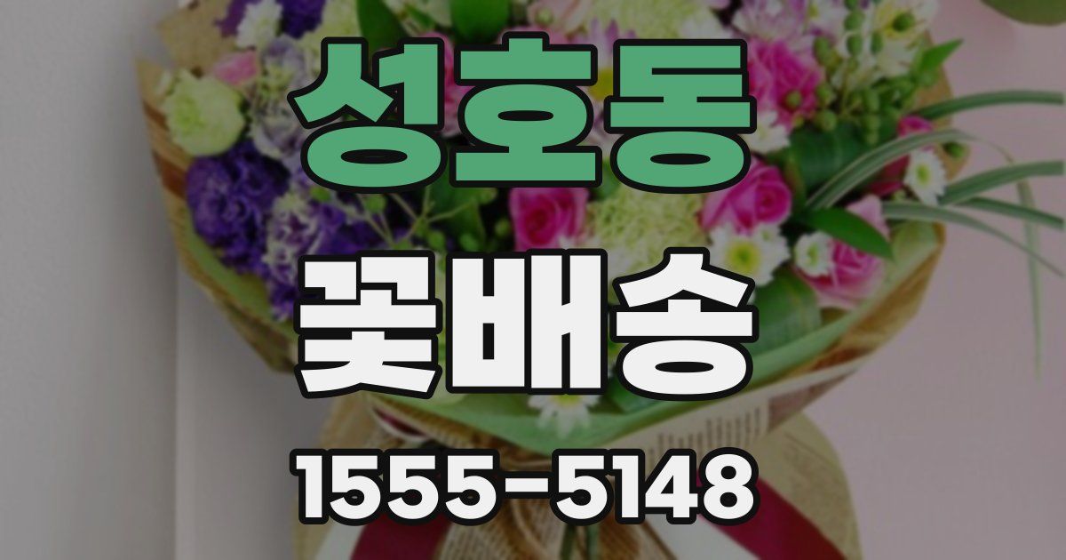 성호동 꽃배송