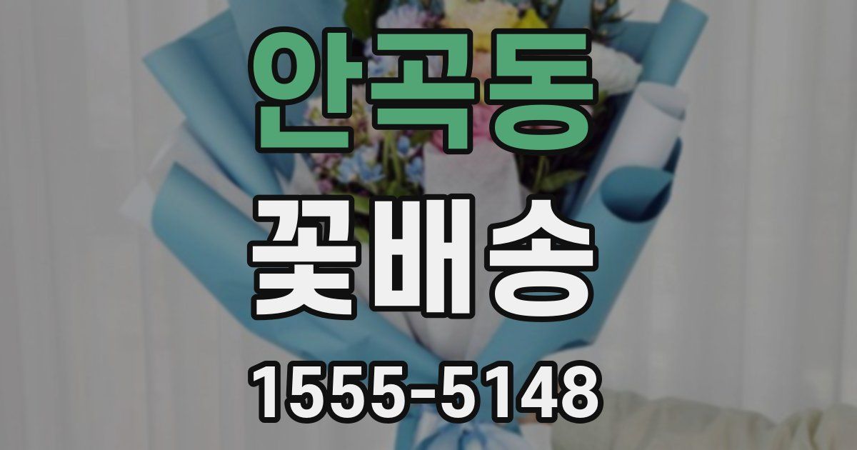 안곡동 꽃배송