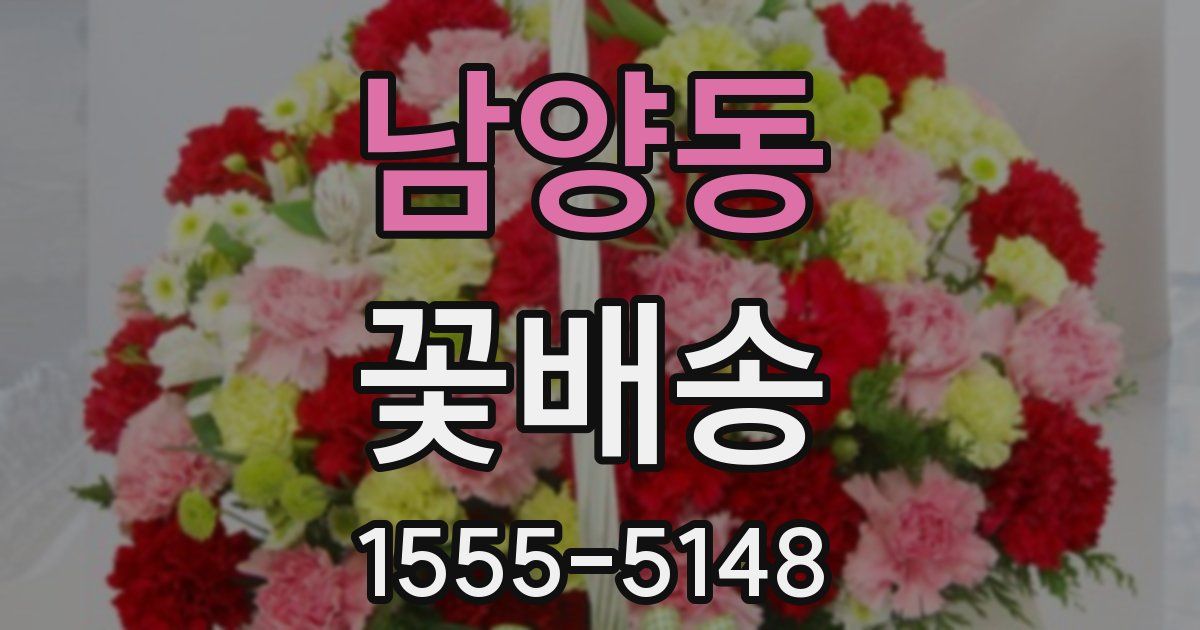 남양동 꽃배송