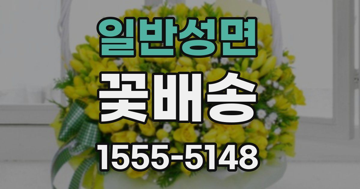 일반성면 꽃배송