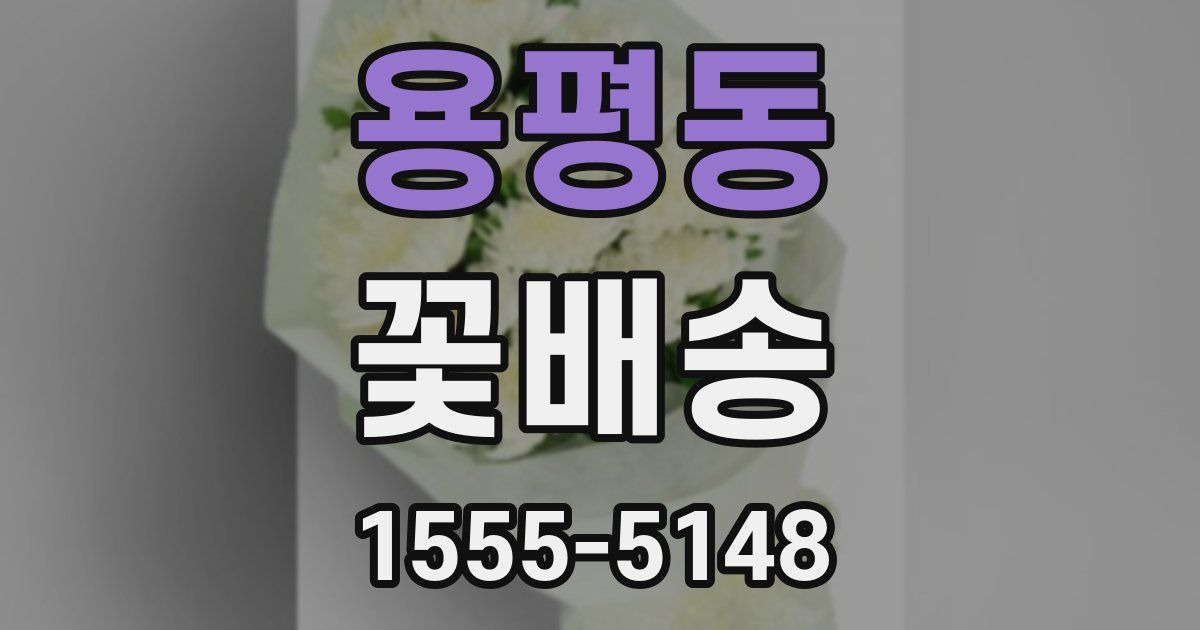 용평동 꽃배송