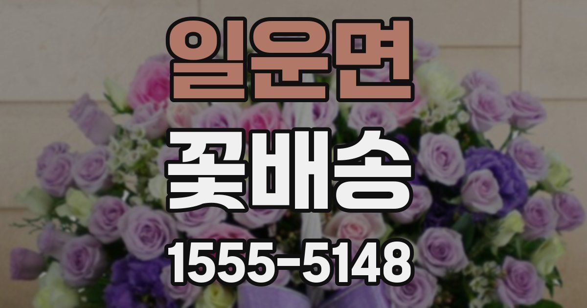 일운면 꽃배송