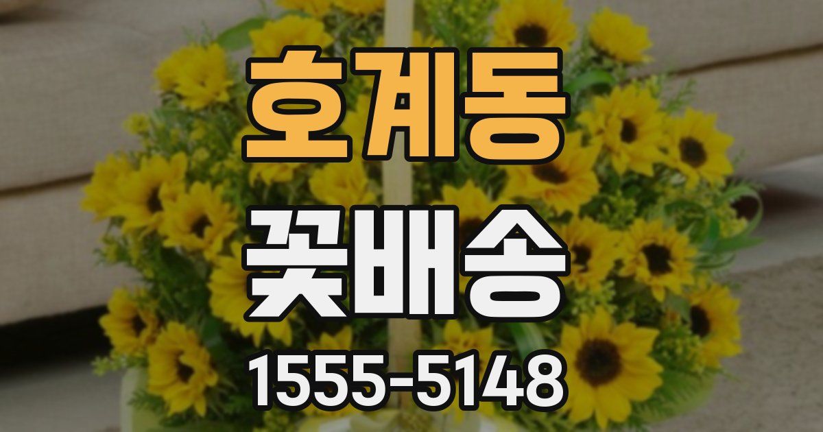 호계동 꽃배송