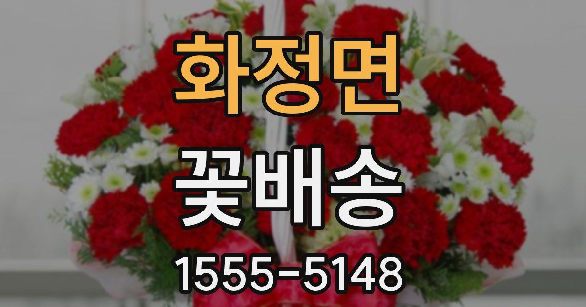 화정면 꽃배송