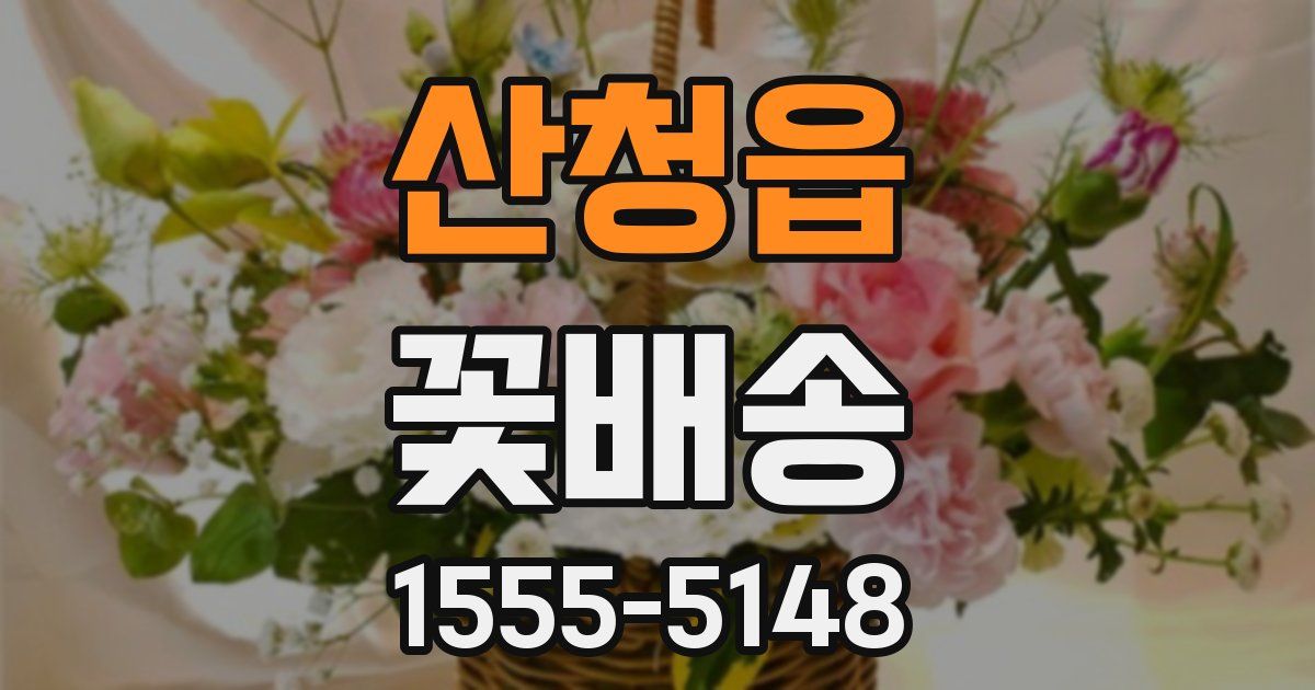 산청읍 꽃배송