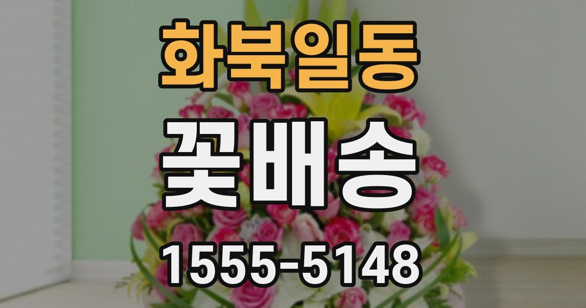 화북일동 꽃배송