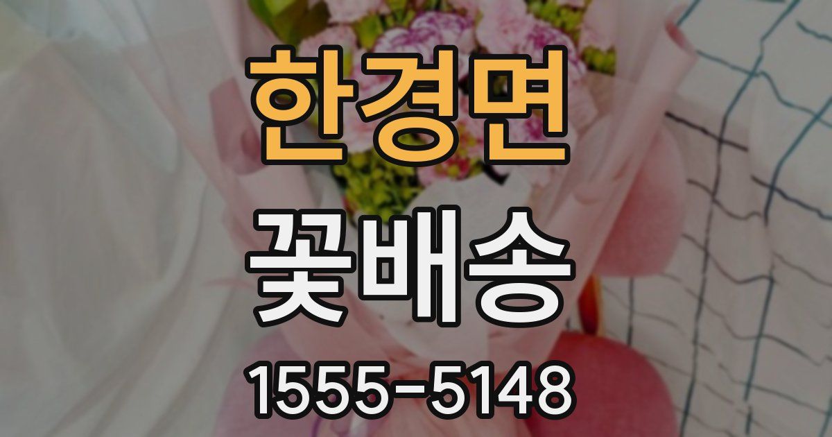 한경면 꽃배송