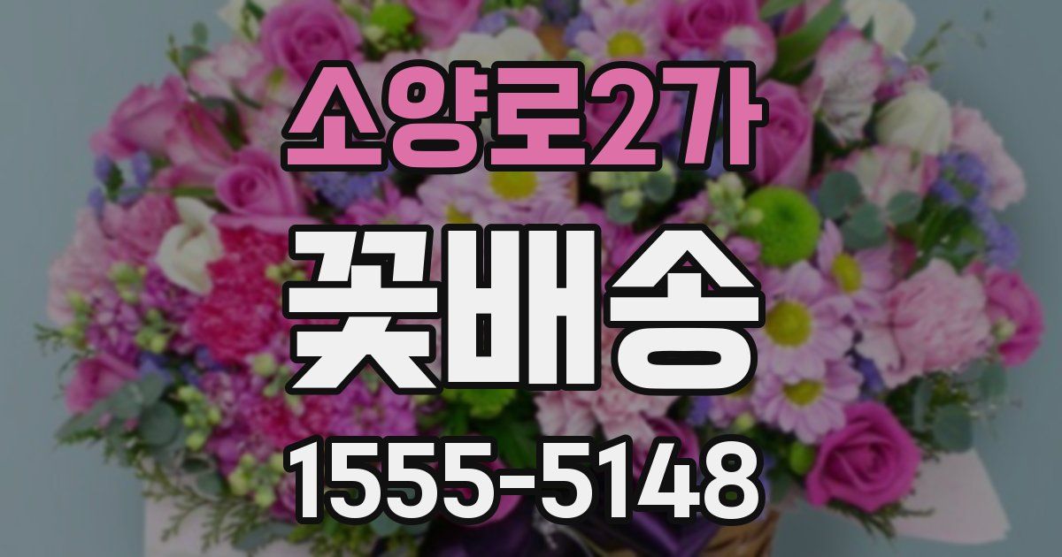 소양로2가 꽃배송