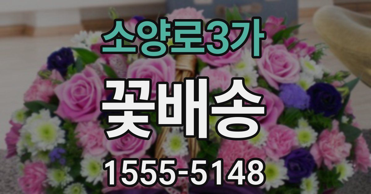 소양로3가 꽃배송