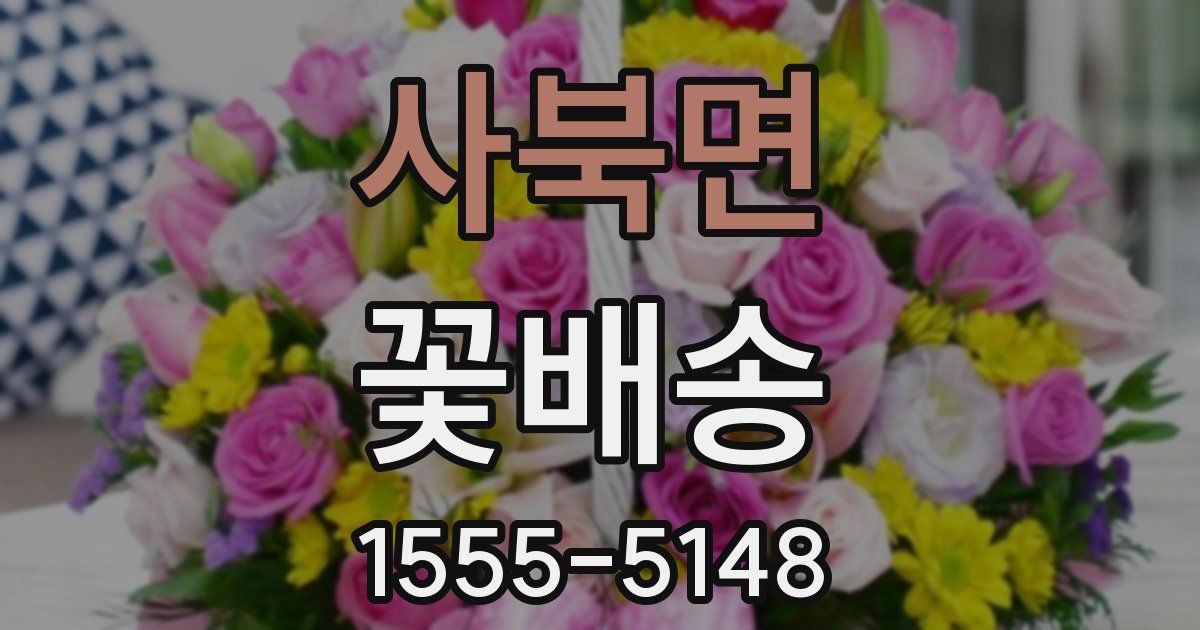 사북면 꽃배송