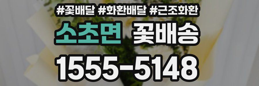 소초면 꽃배송
