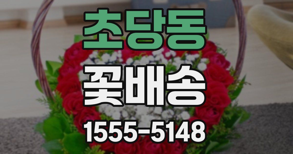 초당동 꽃배송