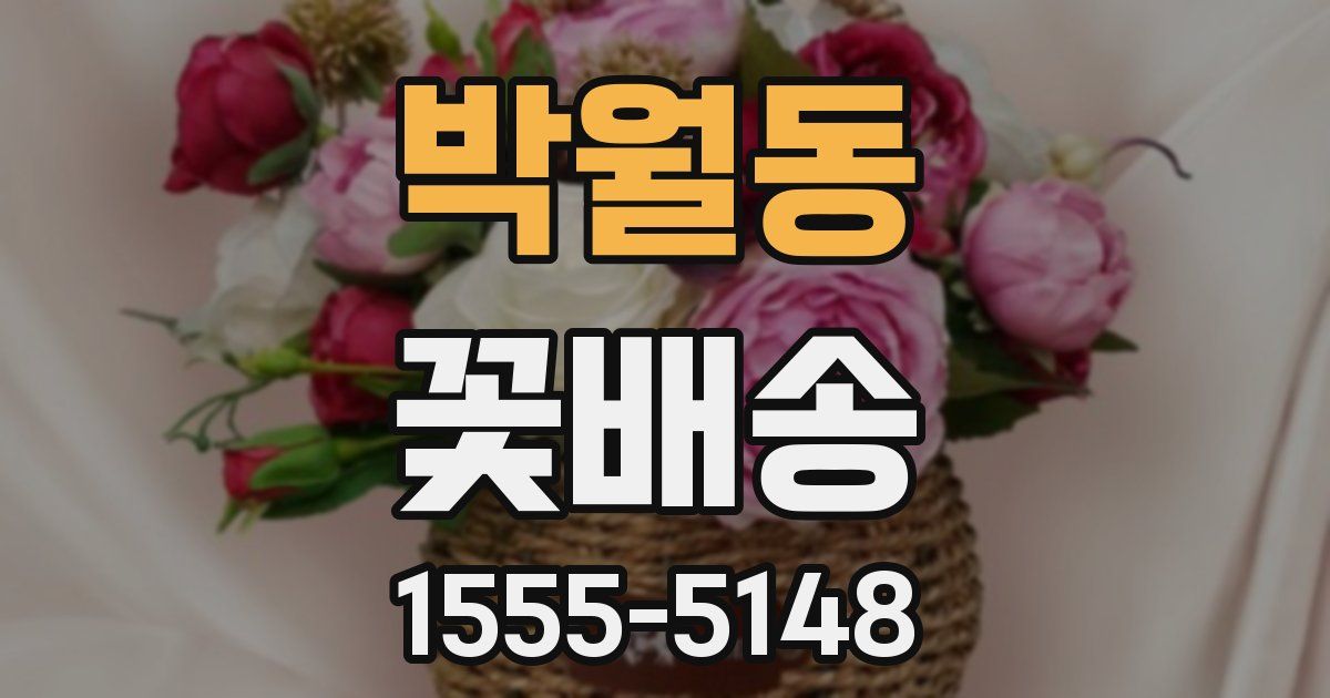 박월동 꽃배송