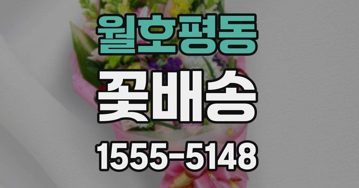 월호평동 꽃배송