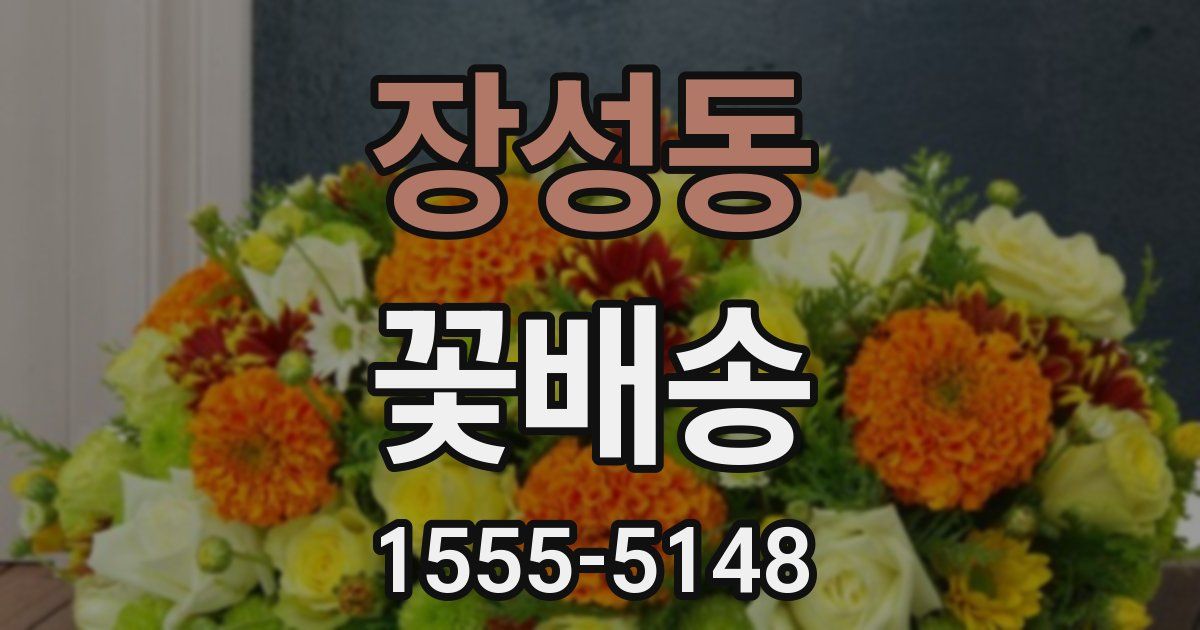 장성동 꽃배송