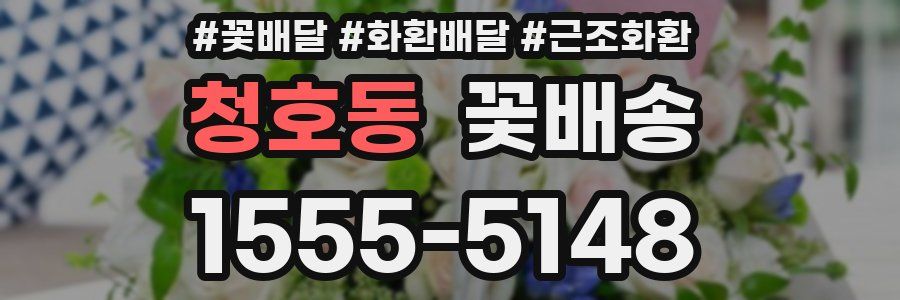청호동 꽃배송