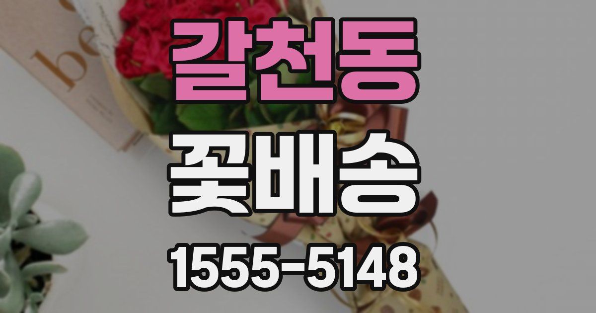 갈천동 꽃배송