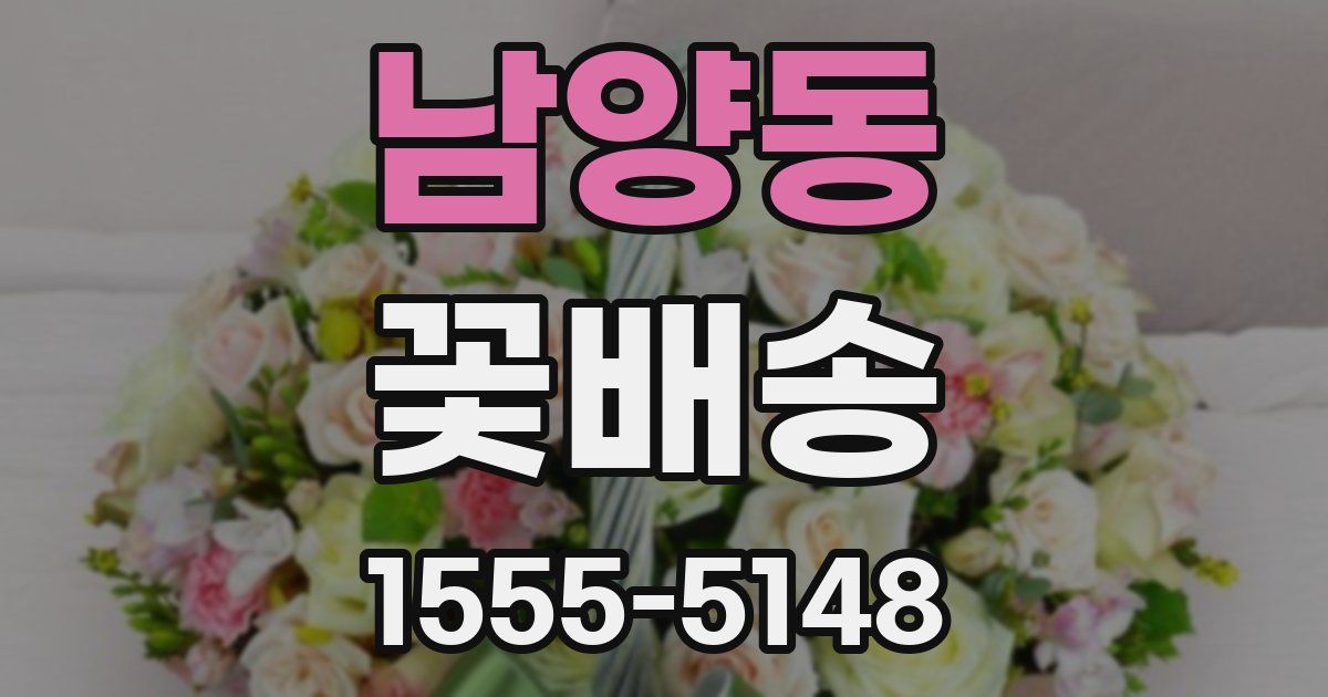 남양동 꽃배송