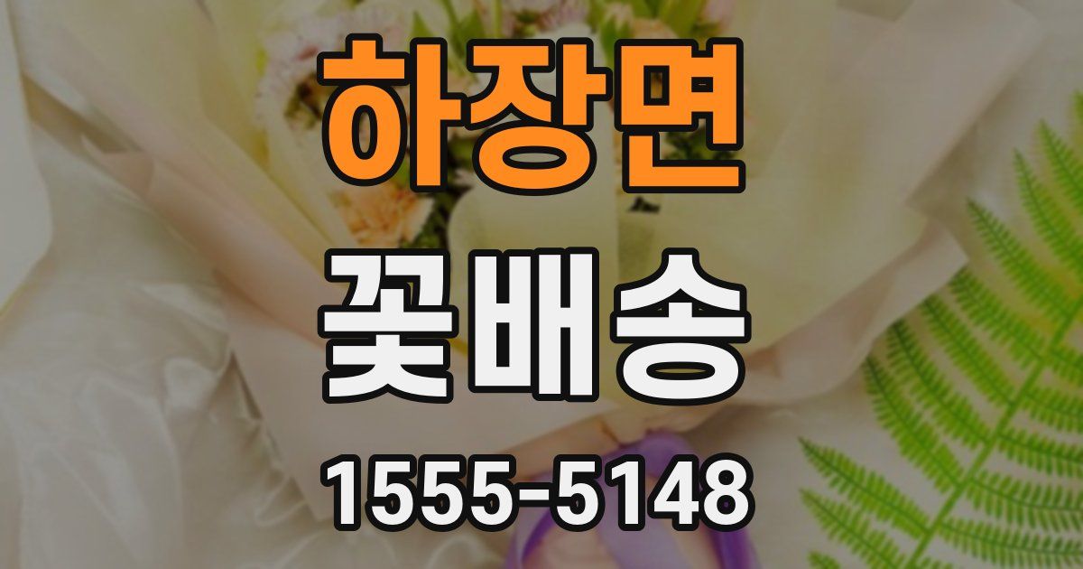 하장면 꽃배송
