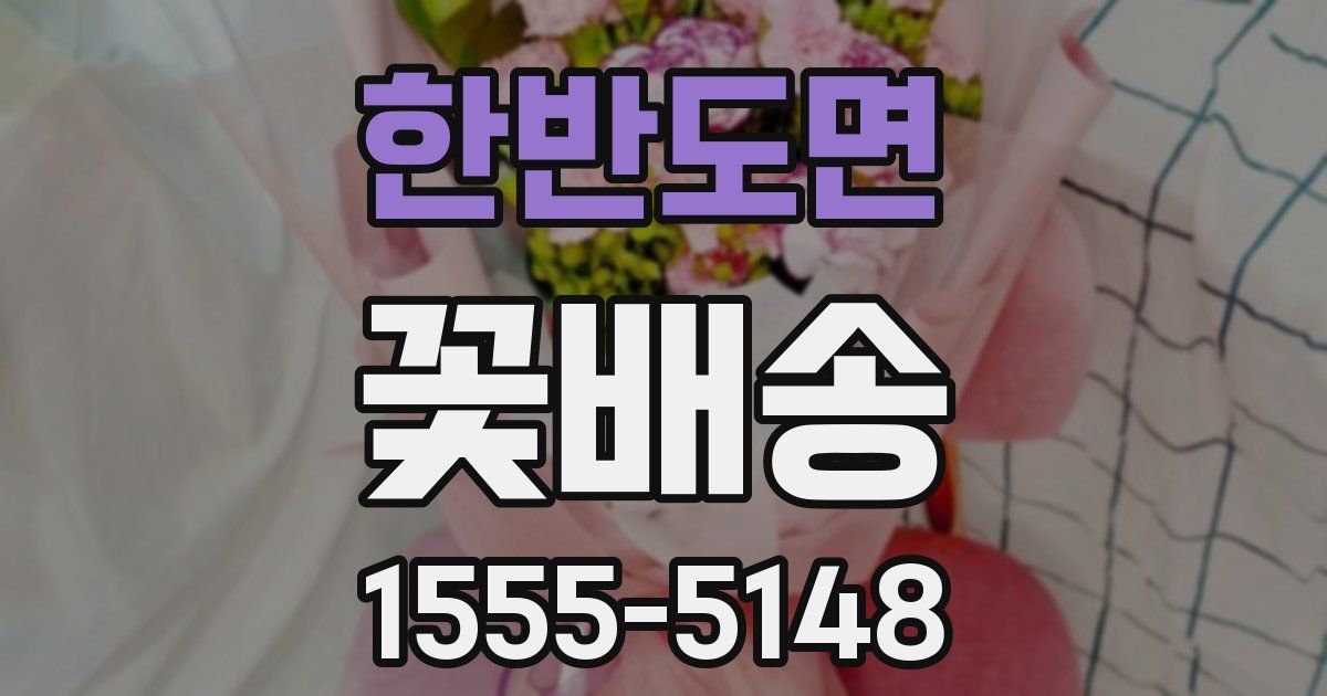 한반도면 꽃배송