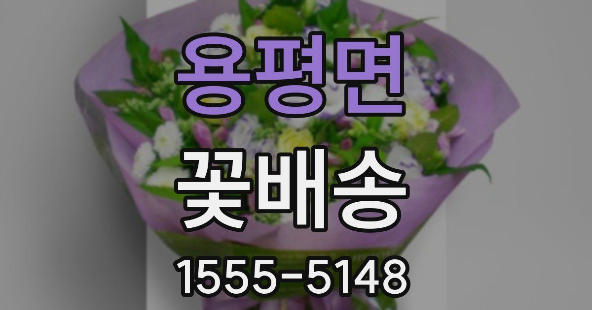 용평면 꽃배송