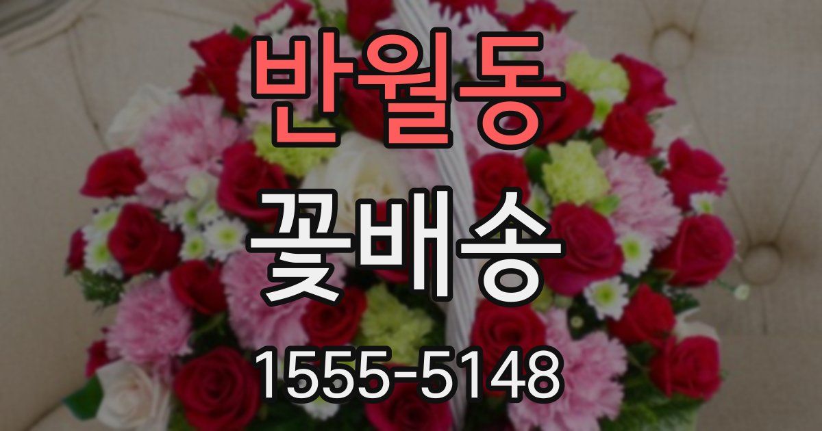 반월동 꽃배송