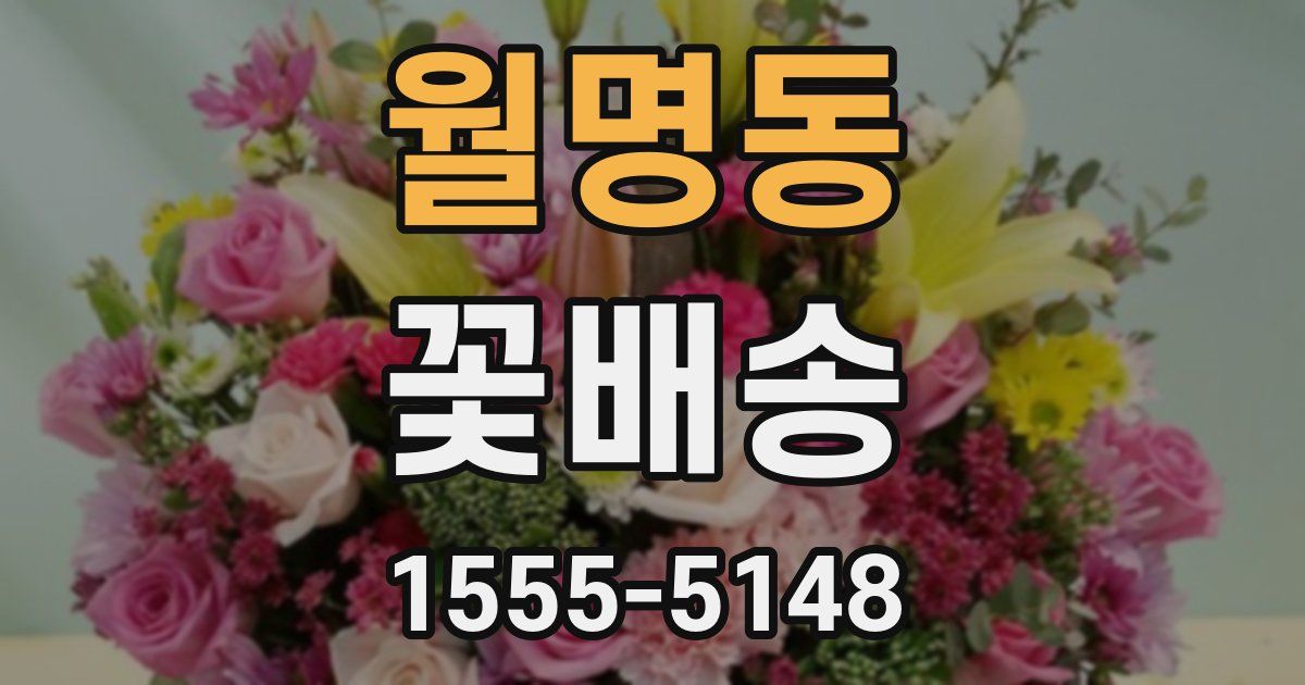 월명동 꽃배송