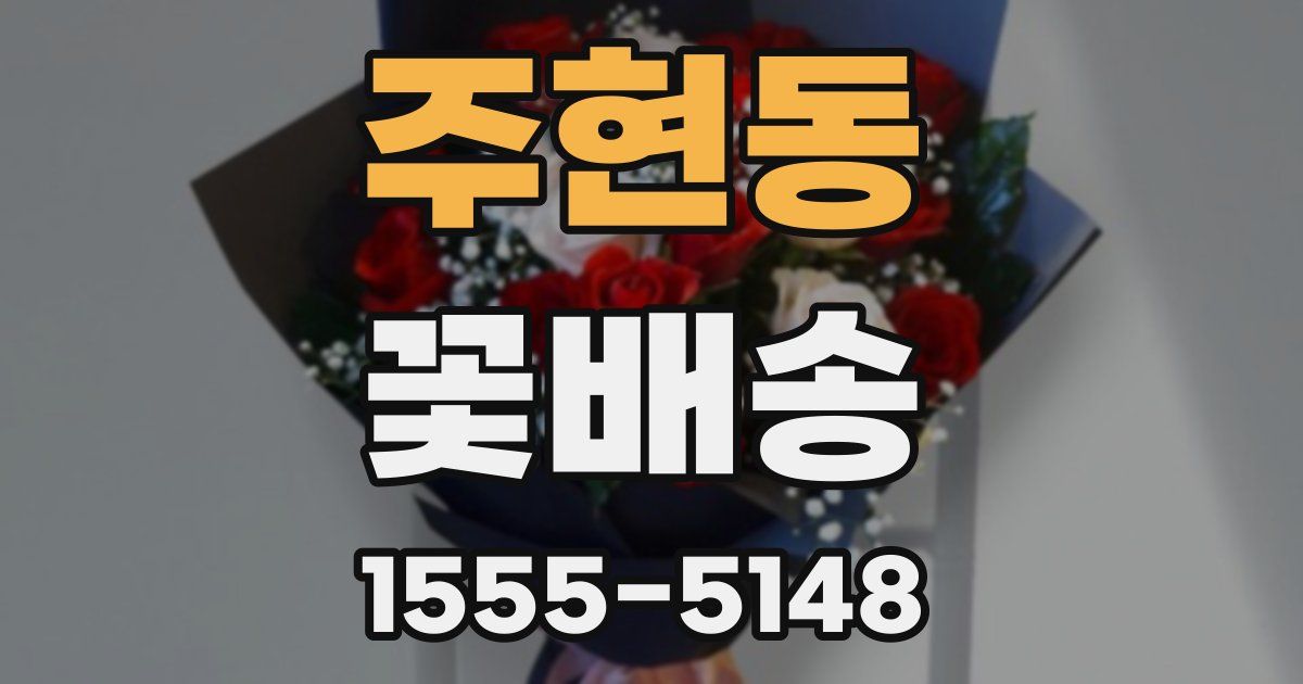 주현동 꽃배송