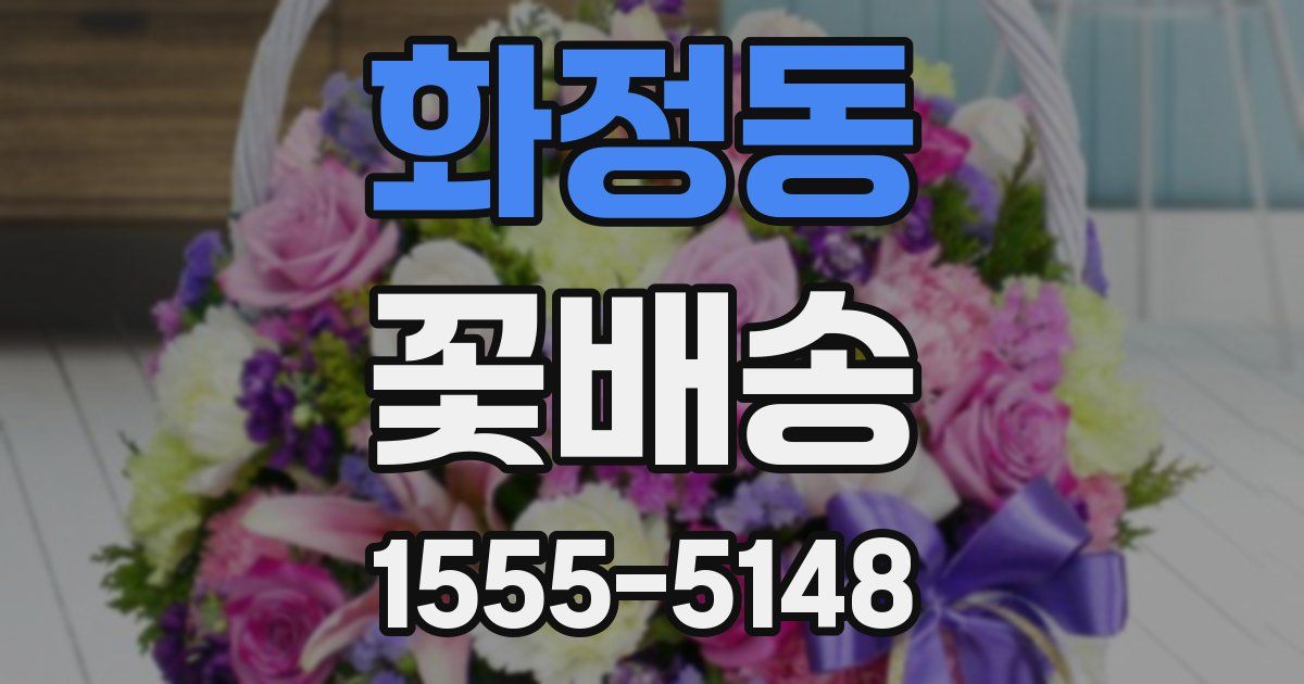 화정동 꽃배송
