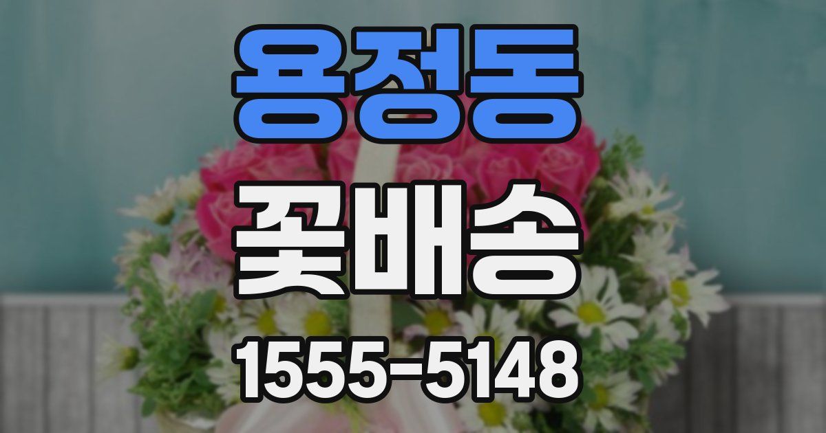용정동 꽃배송