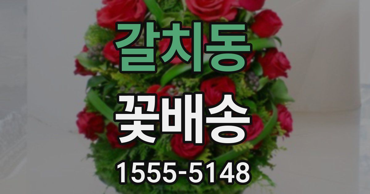 갈치동 꽃배송