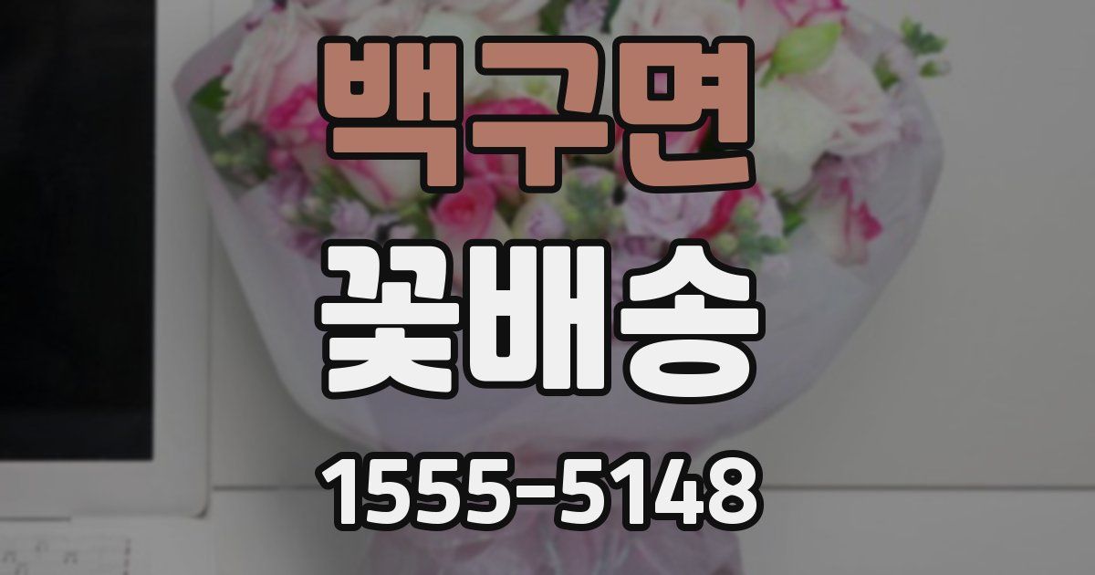 백구면 꽃배송