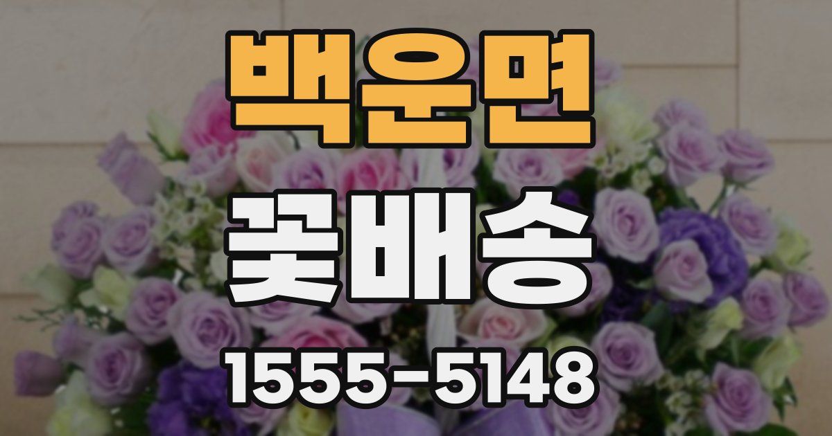 백운면 꽃배송