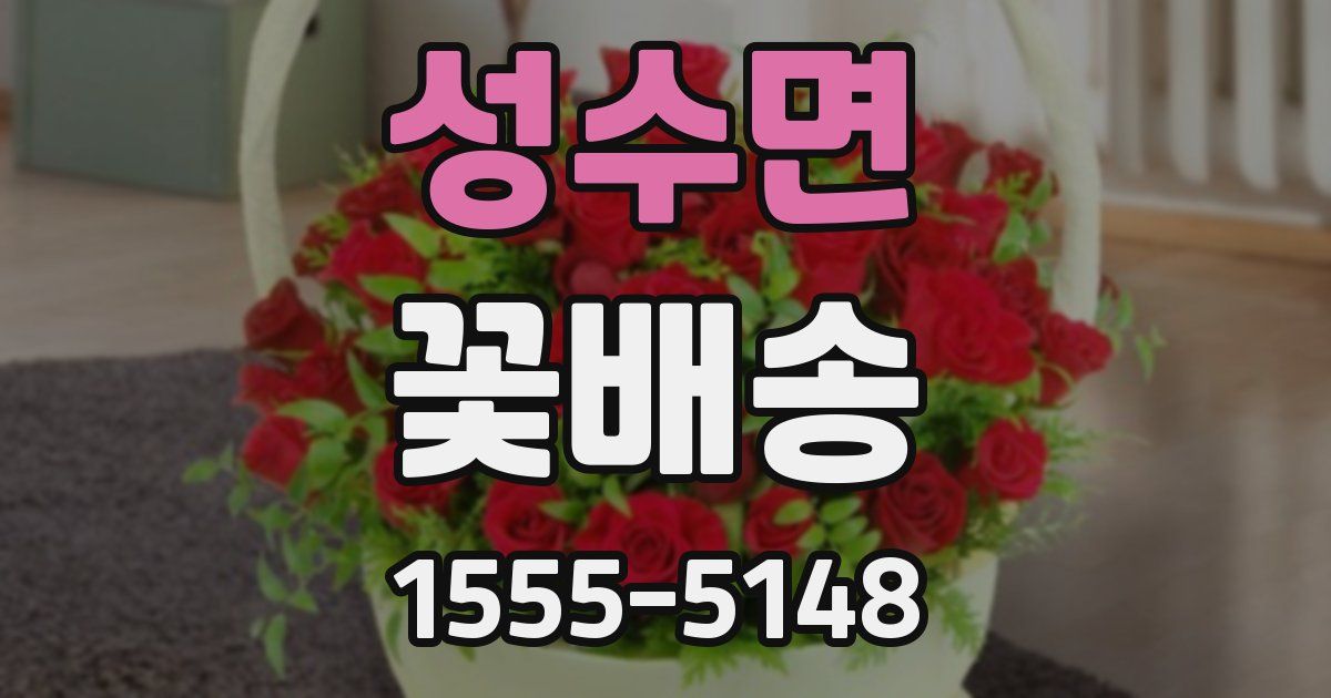 성수면 꽃배송