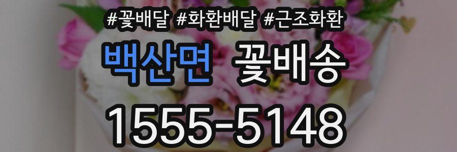 백산면 꽃배송