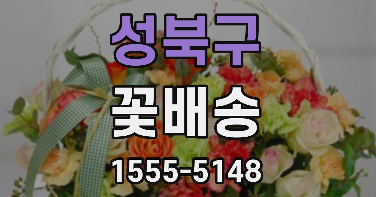 성북구 꽃배송