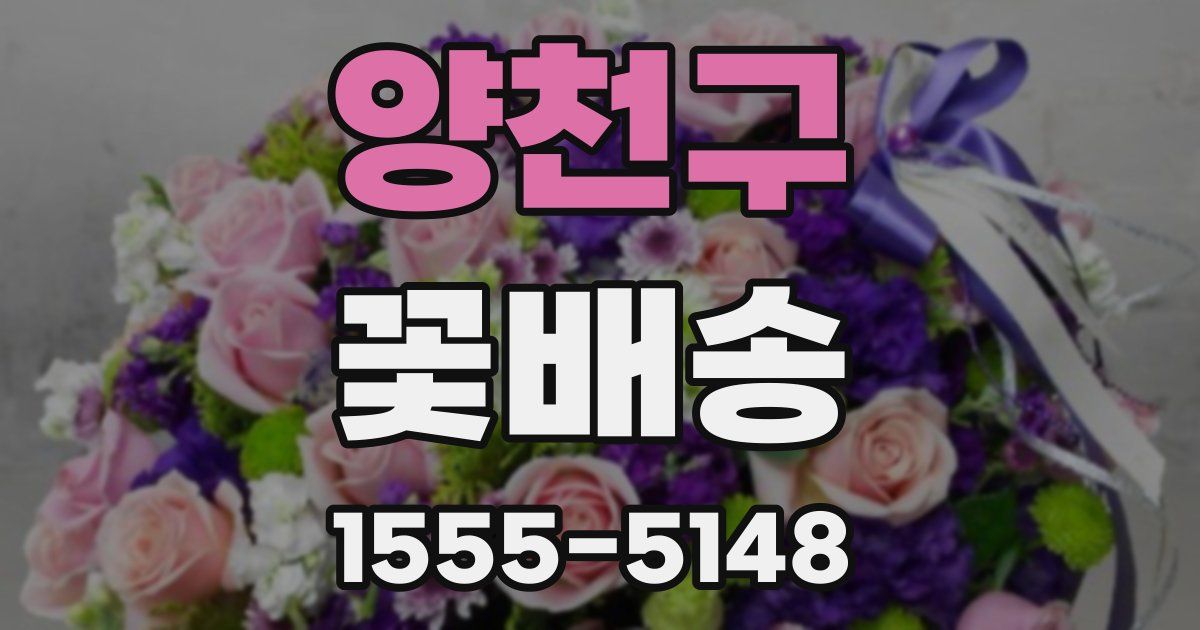 양천구 꽃배송