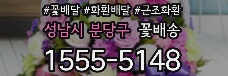 성남시 분당구 꽃배송