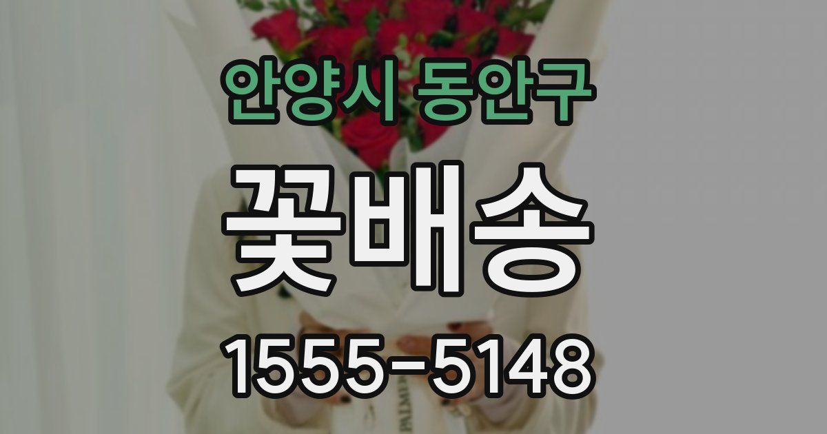 안양시 동안구 꽃배송