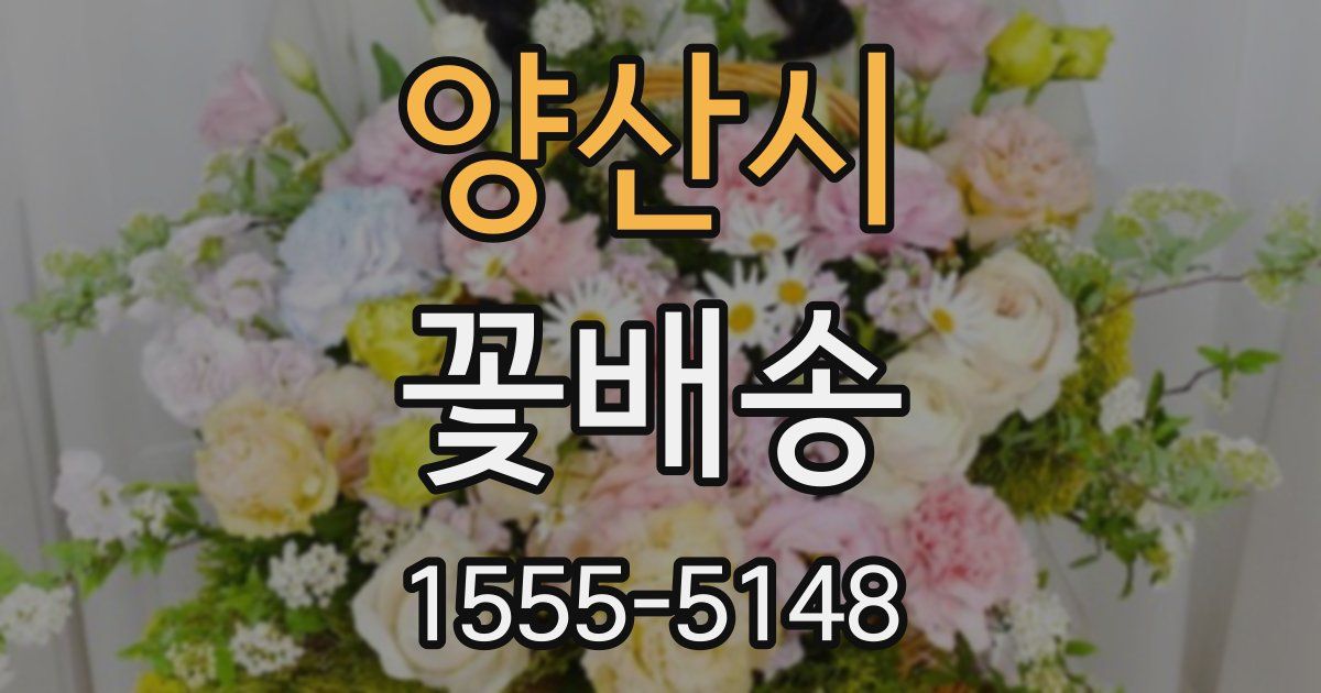 양산시 꽃배송