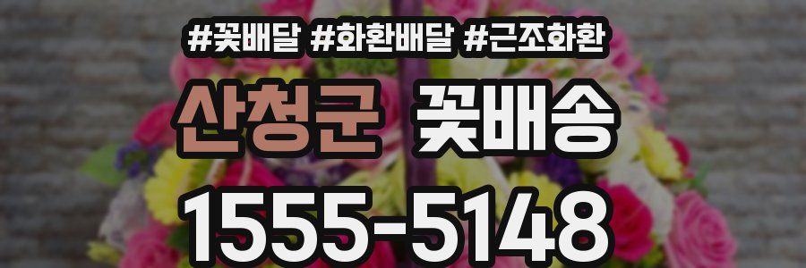산청군 꽃배송