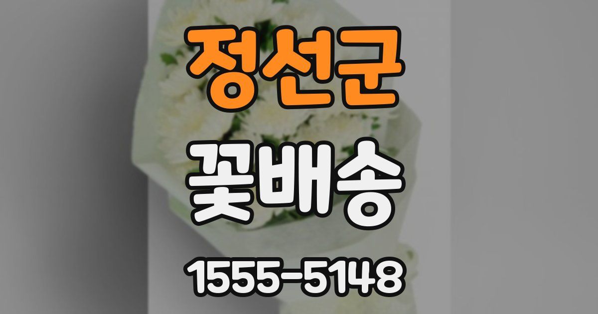 정선군 꽃배송