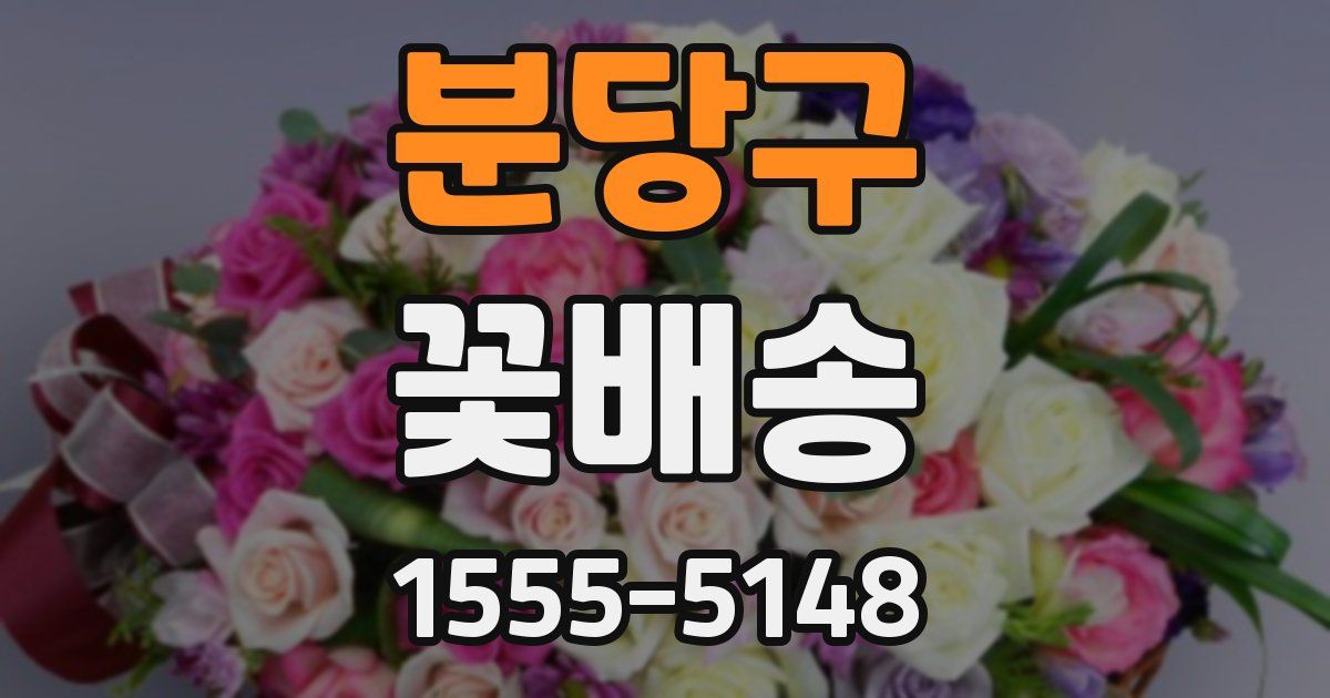 분당구 꽃배송